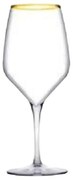 Ποτήρι Κρασιού Golden Touch Napa SP440329G6GD 360ml Clear-Gold Espiel Glass