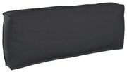 vidaXL Σετ Μαξιλαριών Πάγου 2 pcs Μαύρο 120 x 80 x 12 cm Ύφασμα Oxford