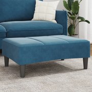 vidaXL Υποπόδιο Μπλε 77x55x31 εκ. Βελούδινο