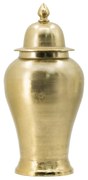Artekko Trophy Διακοσμητικό Βάζο/Δοχείο με Καπάκι Αλουμίνιο Χρυσό (25x25x53)cm Artekko 44965