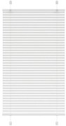 vidaXL Πλισέ περσίδα Λευκό 80x100 cm Πλάτος υφάσματος 79,4 cm