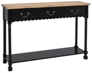 Κονσόλα 89003 120x33x83cm Natural-Black