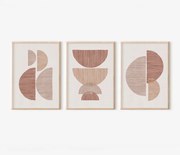 Πίνακας Peria pakoworld τρίπτυχος με ψηφιακή εκτύπωση και πλαίσιο 33x1.5x48εκ