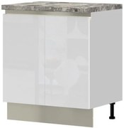 Επιδαπέδιο ντουλάπι Trinity R80-2K-Leuko Gualistero - 80.00Χ58.00Χ90.50cm