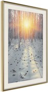 Αφίσα - Frosty Sunset - 40x60 - Χρυσό - Με πασπαρτού