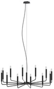 Φωτιστικό Οροφής Orto B 11464 101.5x170cm 10W 12xE14 Black Nowodvorski