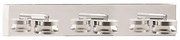 Απλίκα Φωτιστικό Μπάνιου LED 3x3W Νίκελ 3CCT IP44 50cm Arte Illumina Fresh 144-80551 Eurolamp 144-80551 Νίκελ Ματ