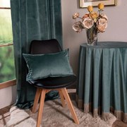 Μαξιλάρι Διακοσμητικό (Με Γέμιση) Velvet 15 Pine Green Teoran 30X50 Βαμβάκι-Ακρυλικό