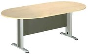 Τραπέζι συνεδρίου Oval Dark Grey/Beech 180x90x75cm
