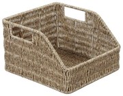 Καλάθι Με Λαβές KOD115 25x23x15cm Beige Espiel Ψάθα