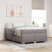 vidaXL Σκελετός Κρεβατιού Taupe 140 x 200 cm ύφασμα