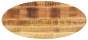vidaXL Επιφάνεια Τραπεζιού Οβάλ 110x40x2,5 εκ. Μασίφ Ξύλο Μάνγκο