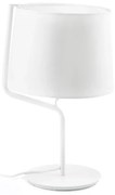 Επιτραπέζιο Φωτιστικό Berni 29332 E27 max 15W White Faro Barcelona Αλουμίνιο,Textilene