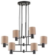 Φωτιστικό Οροφής  SE21-BL-100-SH3 ADEPT PENDANT Black Metal Pendant Brown Shade+ - 77-8872 - 51W - 100W - 77-8872