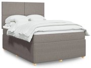 ΚΡΕΒΑΤΙ BOXSPRING ΜΕ ΣΤΡΩΜΑ TAUPE 160X200 ΕΚ. ΥΦΑΣΜΑΤΙΝΟ 3292104