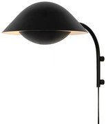 Απλίκα Φωτιστικό Τοίχου E14 40W IP20 Μαύρο Freya 2213101003 Nordlux-2213101003-Μαύρο 2213101003