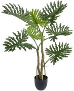 Τεχνητό Φυτό Philodendron 20683 Φ86x90cm Green-Brown GloboStar Πολυαιθυλένιο,Ύφασμα