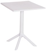 ΤΡΑΠΕΖΙ ΠΟΛΥΠΡΟΠΥΛΕΝΙΟΥ ΤΕΤΡΑΓΩΝΟ TERRIN  ΛΕΥΚΟ 60,5x60,5x76,5Υεκ.