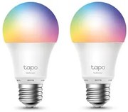 TP-LINK Smart λάμπα LED TAPO-L530E WiFi, 8.7W E27, 2500K-6500K RGB, 2τμχ