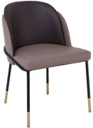 Καρέκλα Select ΕΜ177,1 54x58x78cm Brown Μέταλλο,Τεχνόδερμα