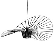 61467 GloboStar® GLOBOSTAR® LUMINOVA 61467 Μοντέρνο Κρεμαστό Φωτιστικό Οροφής με Ντουί 1 x E27 AC 220-240V IP20 - Μαύρο - Μ100 x Π100 x Υ30cm