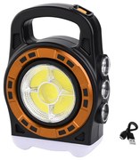 LED Επαναφορτιζόμενος Ηλιακός Φακός 20W IP44 Ψυχρό Λευκό με 3 Λειτουργίες Φωτισμού HB-6678C