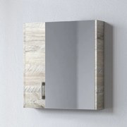 Καθρέφτης SAVINA NATURAL OAK 65 3MSA065NO0W με ντουλάπια 61x14x65cm 3MSA065NO0W