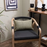 Μαξιλάρι Διακοσμητικό (Με Γέμιση) Lancaster 15 Olive Teoran 30X50 Βαμβάκι-Ακρυλικό