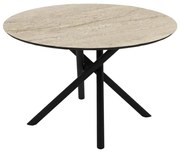 Τραπέζι ORACLE Στρόγγυλο Φ120x75εκ. Τραβερτίνα