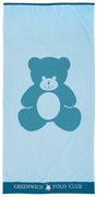 Πετσέτα Θαλάσσης Βαμβακερή 70x140εκ. Beach Towels 3897 Γαλάζια-Πετρόλ Greenwich Polo Club Junior