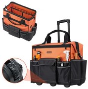 VEVOR Rolling Tool Bag 27 Pockets Heavy Duty Roller Tool Bag on Wheels