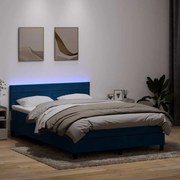 ΚΡΕΒΑΤΙ BOXSPRING ΜΕ ΣΤΡΩΜΑ ΣΚΟΥΡΟ ΜΠΛΕ 140X210 ΕΚ. ΒΕΛΟΥΔΙΝΟ 3316981