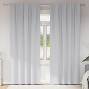 vidaXL Κουρτίνες 2 pcs Ανοιχτό Γκρι 225 x 140 εκ. Πολυεστέρας