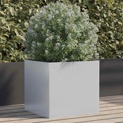 vidaXL Ζαρντινιέρα Ασημί 32 x 30 x 29 εκ. από Γαλβανισμένο Χάλυβα