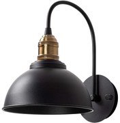 Φωτιστικό Τοίχου - Απλίκα Varzan 942FLG2129 27x27x36cm 1xE27 15W Black-Gold Opviq