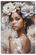 Πίνακας σε καμβά Lilibet Ι Inart 60x2.5x90εκ