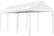 vidaXL Κιόσκι με Τέντα Λευκό 6,69 x 2,28 x 2,69 μ. από Πολυαιθυλένιο