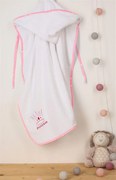 ΚΑΠΑ bebe PRINCESS 36 75X85 ΛΕΥΚΟ/ΡΟΖ Cotton 100% - DIMcol