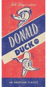 Πετσέτα Θαλάσσης Παιδική Βελουτέ Disney Donald 01 Red-Blue DimCol Θαλάσσης 70x140cm 100% Βαμβάκι