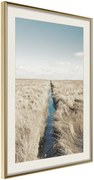 Αφίσα - Drainage Ditch - 40x60 - Χρυσό - Με πασπαρτού