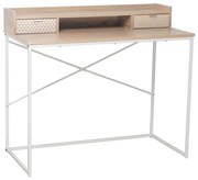 Γραφείο Nak 100x50xH88.5cm Sonoma-White 28-0138