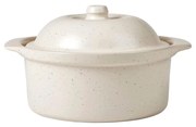 Πυρίμαχο Σκεύος Με Καπάκι Vig Ovenware Μπεζ Glazed Stoneware W24 x L20,5 x H8,5 cm Broste Copenhagen
