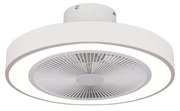 ESTIA ΑΝΕΜΙΣΤΗΡΑΣ ΟΡΟΦΗΣ HALO FLOW 50cm 15w ΜΕ CCT LED ΦΩΤΙΣΜΟ 45W &amp; ΤΗΛΕΧΕΙΡΙΣΤΗΡΙΟ ΛΕΥΚΟΣ