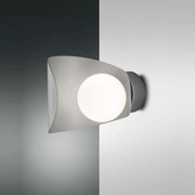 Φωτιστικό Τοίχου - Απλίκα Led Adria 3414-21-137 Silver Fabas Luce Μέταλλο,Γυαλί