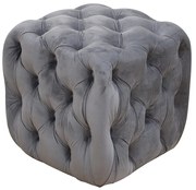 Σκαμπό Astra Γκρι Βελούδο 45x45x45cm