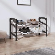 Παπουτσοθήκη Επεκτεινόμενη με 2 Ράφια 119 x 24 x 37 εκ. 344369