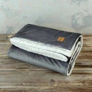Βελουτέ Κουβέρτα Καναπέ (130x170) Nima Living Nuan AW2021 Γκρι