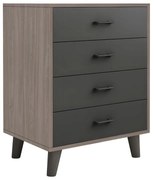 ELIOT ΣΥΡΤΑΡΙΕΡΑ, ΜΕ 4 ΣΥΡΤΑΡΙΑ, ΑΠΟΧΡΩΣΗ SONOMA OAK-GREY