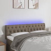 ΚΕΦΑΛΑΡΙ ΚΡΕΒΑΤΙΟΥ LED TAUPE 160X7X78/88 ΕΚ. ΥΦΑΣΜΑΤΙΝΟ 3121958