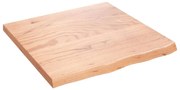 Ράφι Τοίχου Ανοιχτό Καφέ 60x60x(2-4)εκ. Επεξ. Μασίφ Ξύλο Δρυός 363654